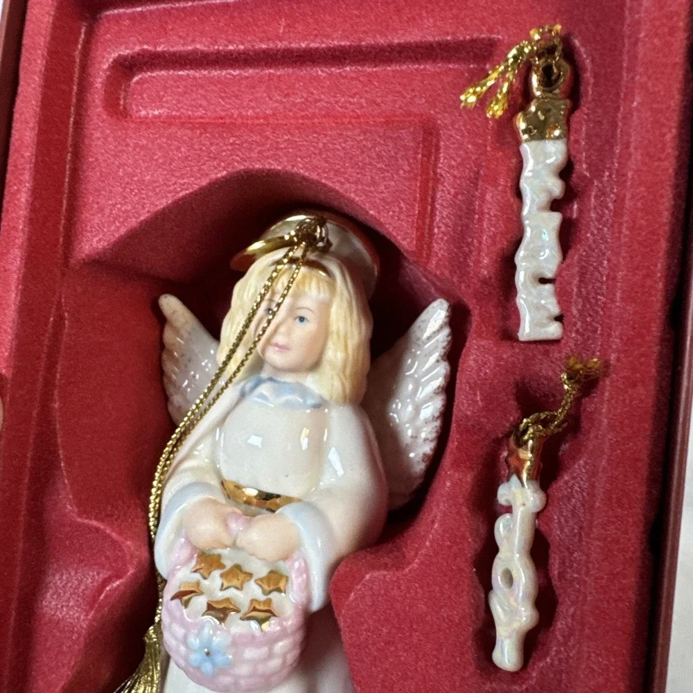 Lenox Starry Sentiments Angel Ornament, EXC/Mint - Never Displayed